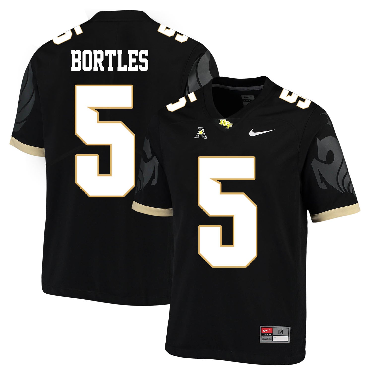 UCF Blake Bortles 5 Black College Football Jersey football jersey product view 1