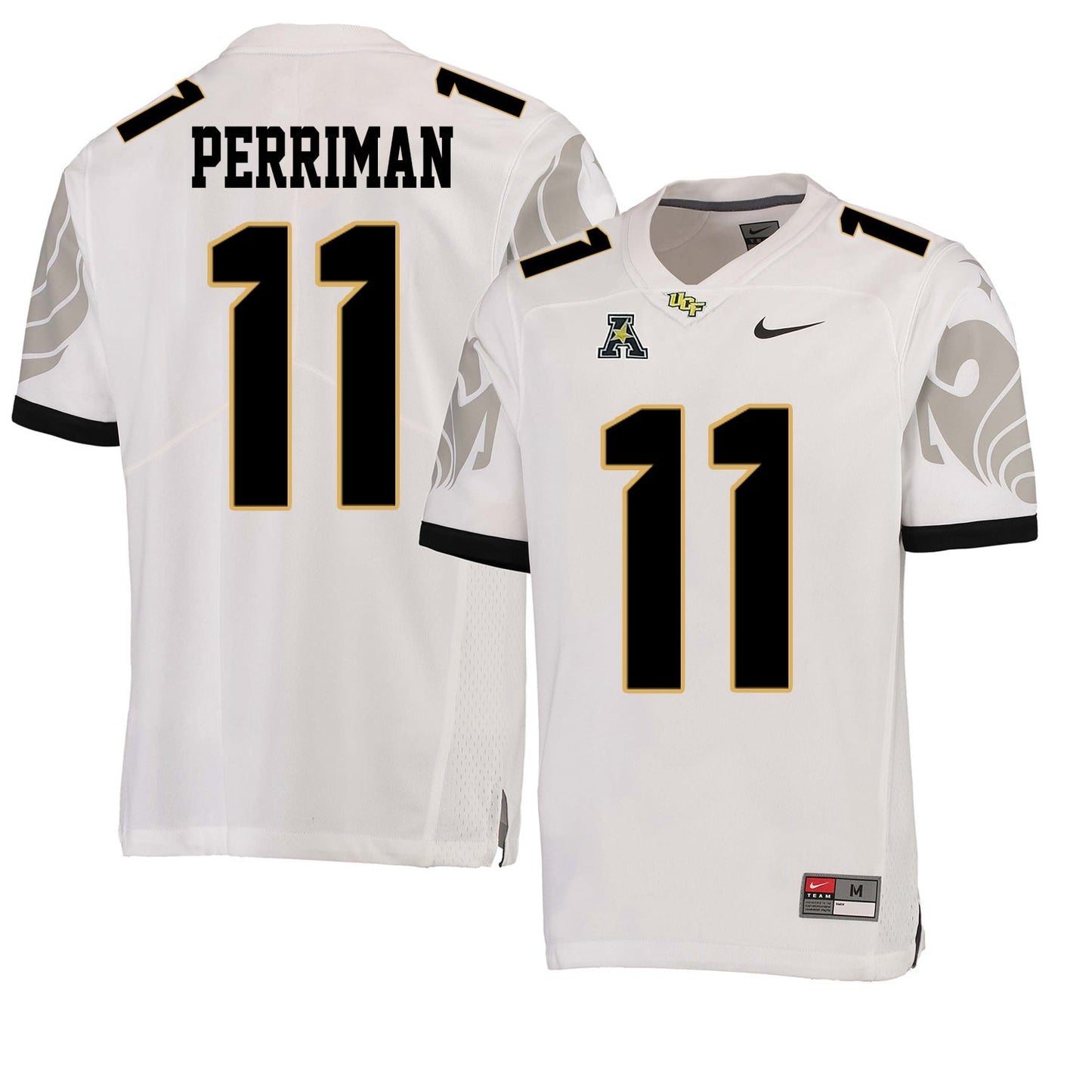 UCF Breshad Perriman 11 White College Football Jersey football jersey product view 1