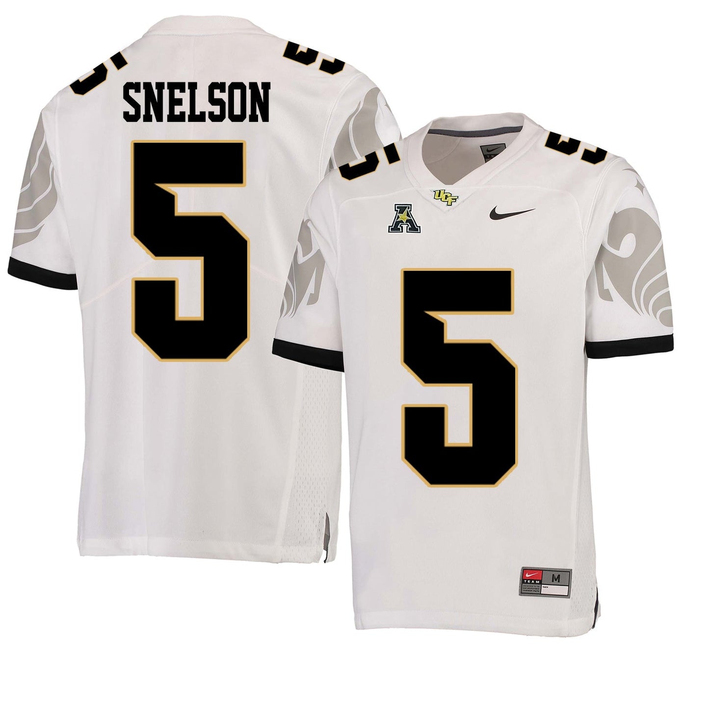 UCF Dredrick Snelson 5 White College Football Jersey football jersey product view 1