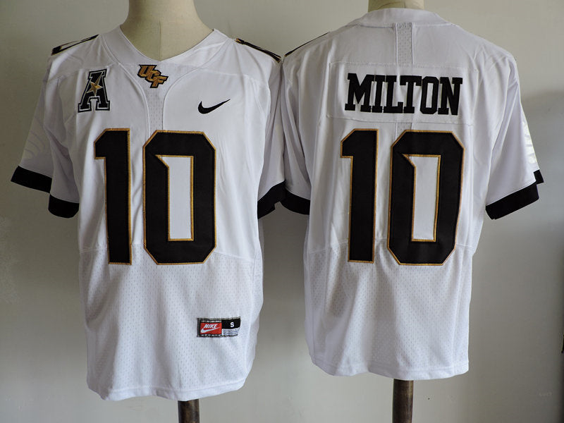 UCF Knights #10 Milton Style 2 College Football Jersey football jersey product view 1