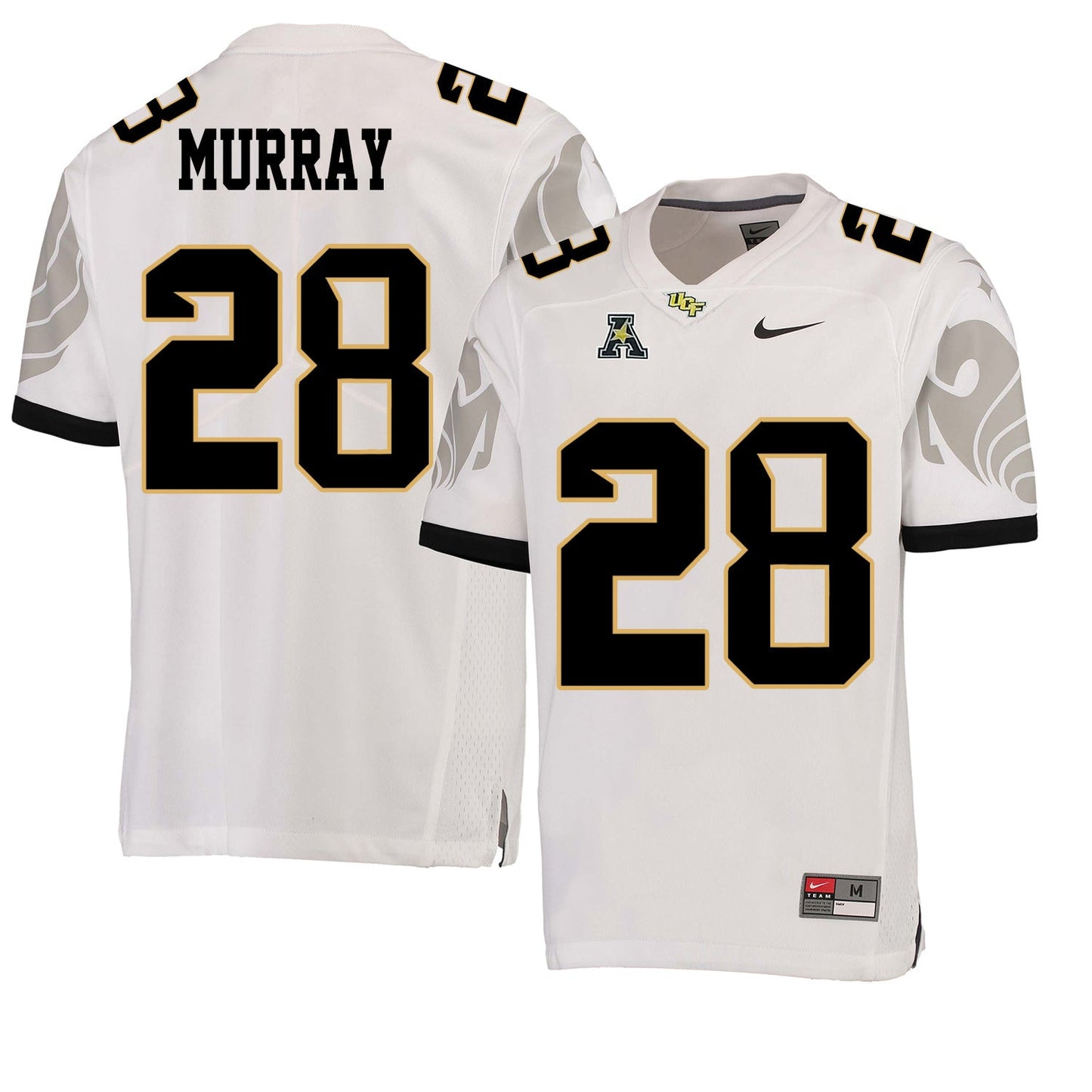 UCF Latavius Murray 28 White College Football Jersey football jersey product view 1