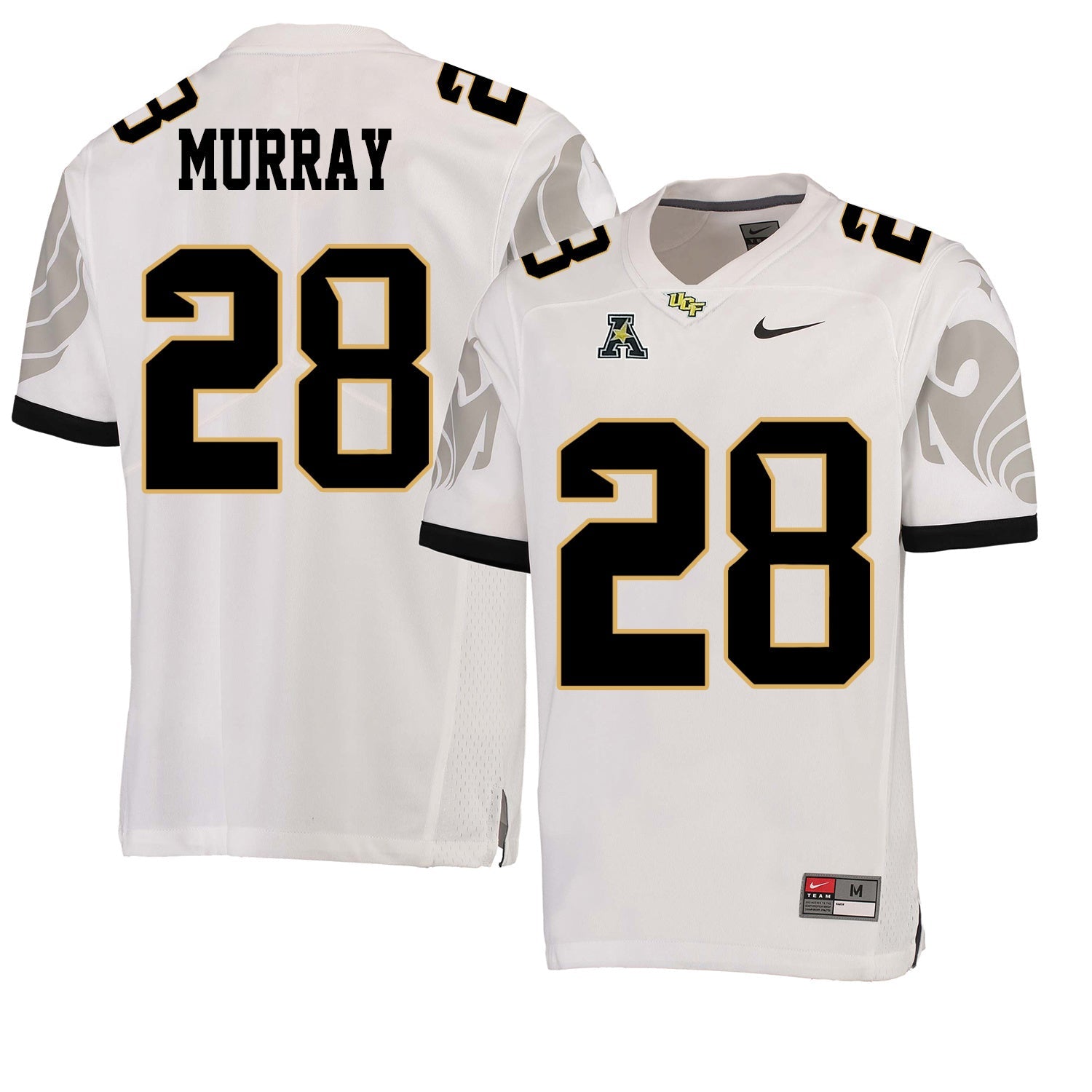 UCF Latavius Murray 28 White College Football Jersey football jersey product view 1