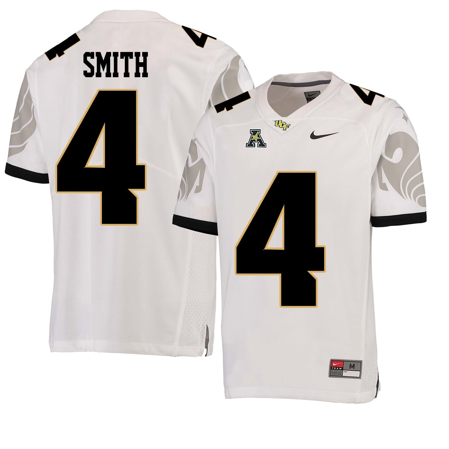 UCF Tre'Quan Smith 4 White College Football Jersey football jersey product view 1