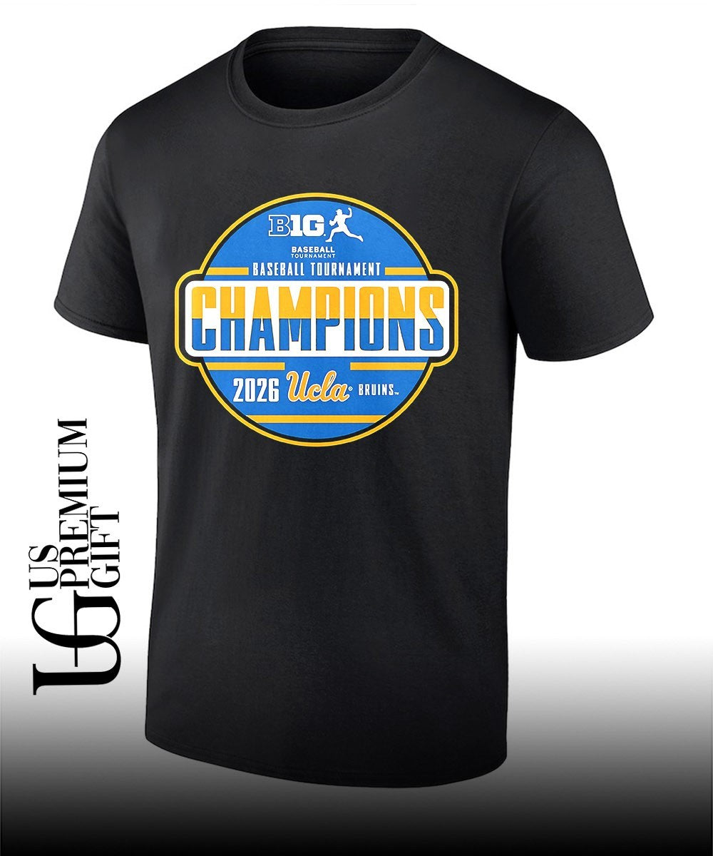 UCLA Bruins 2026 Big Ten Baseball Tournament Champions Locker Room logo shirt Unisex T-shirt, Sweatshirt, Hoodie, Long Sleeve Tee - T-Shirt, Sweatshirt, Hoodie
