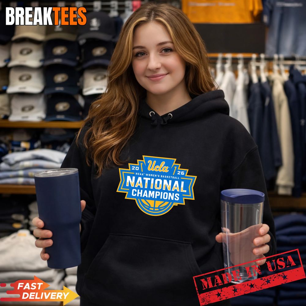 UCLA Bruins WBB 2026 National Champions Logo - Adult & Kids T-Shirts, Sweatshirts & Hoodies apparel design preview 4