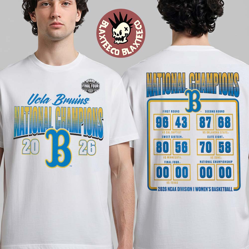 UCLA Bruins Womens Basketball 2026 NCAA National Champions Schedule Bracket T-Shirt Unisex T-shirt, Sweatshirt, Hoodie, Long Sleeve Tee - T-Shirt, Sweatshirt, Hoodie