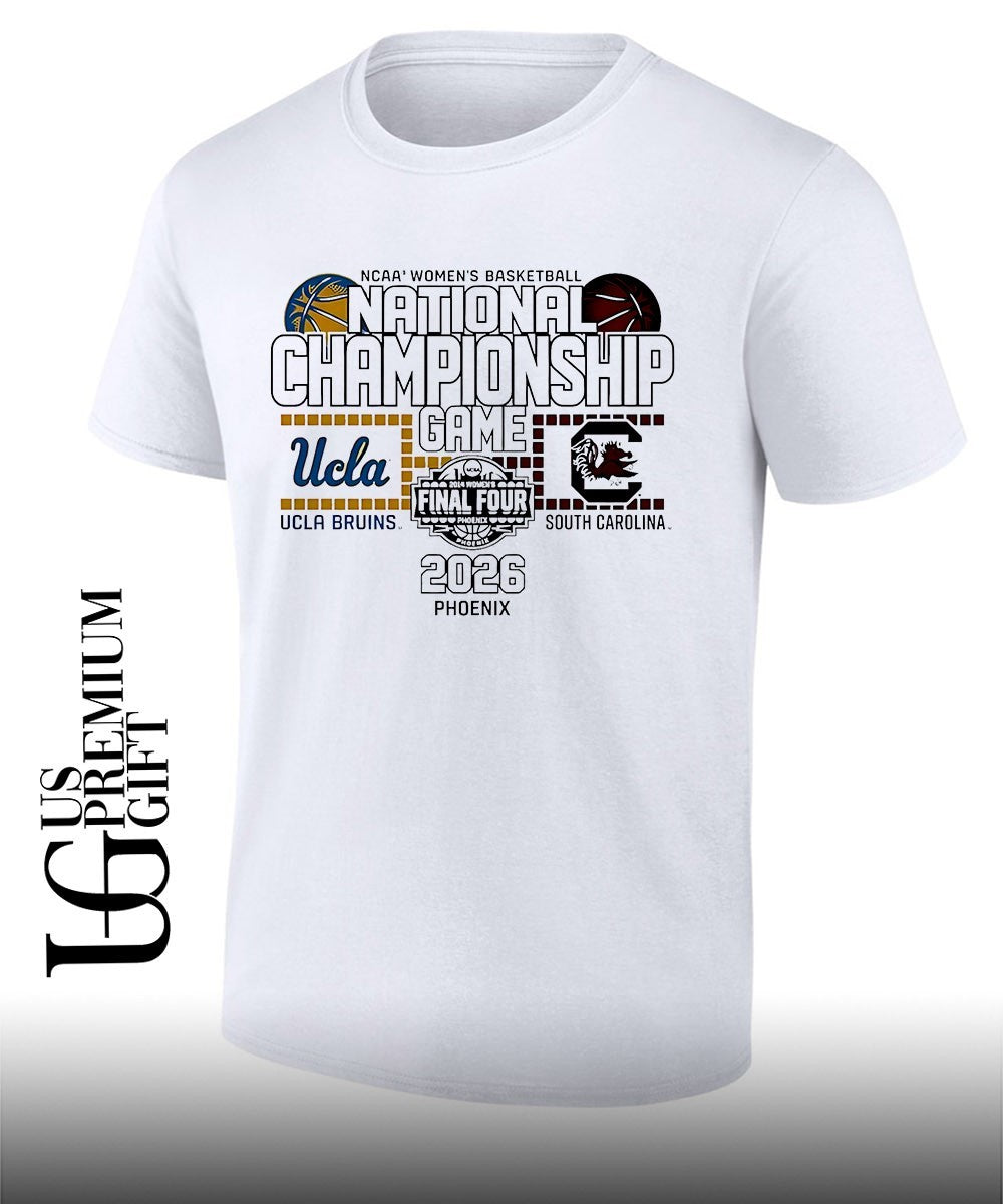 UCLA Bruins vs South Carolina 2026 Womens National Championship Matchup shirt Unisex T-shirt, Sweatshirt, Hoodie, Long Sleeve Tee - T-Shirt, Sweatshirt, Hoodie