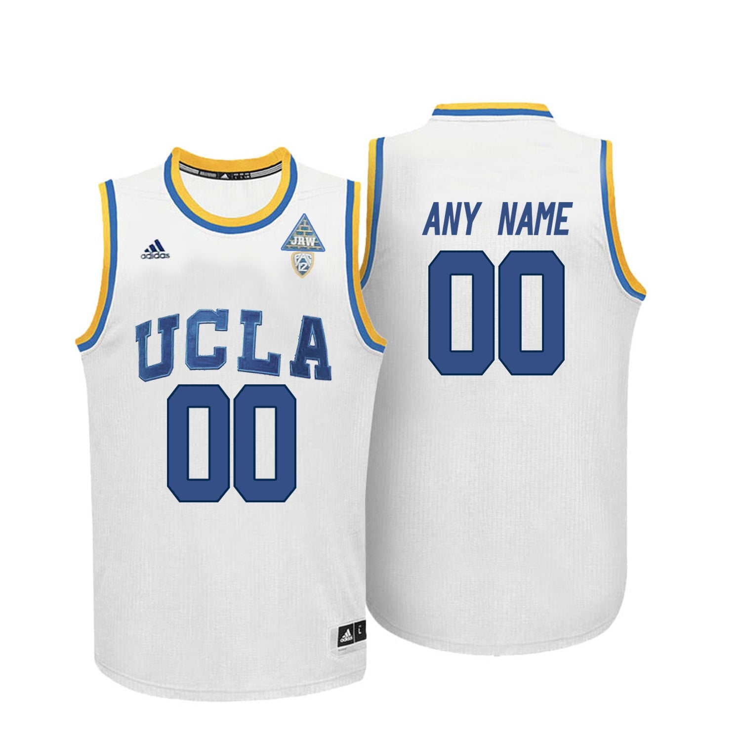 UCLA 00 White College Football Jersey football jersey product view 1