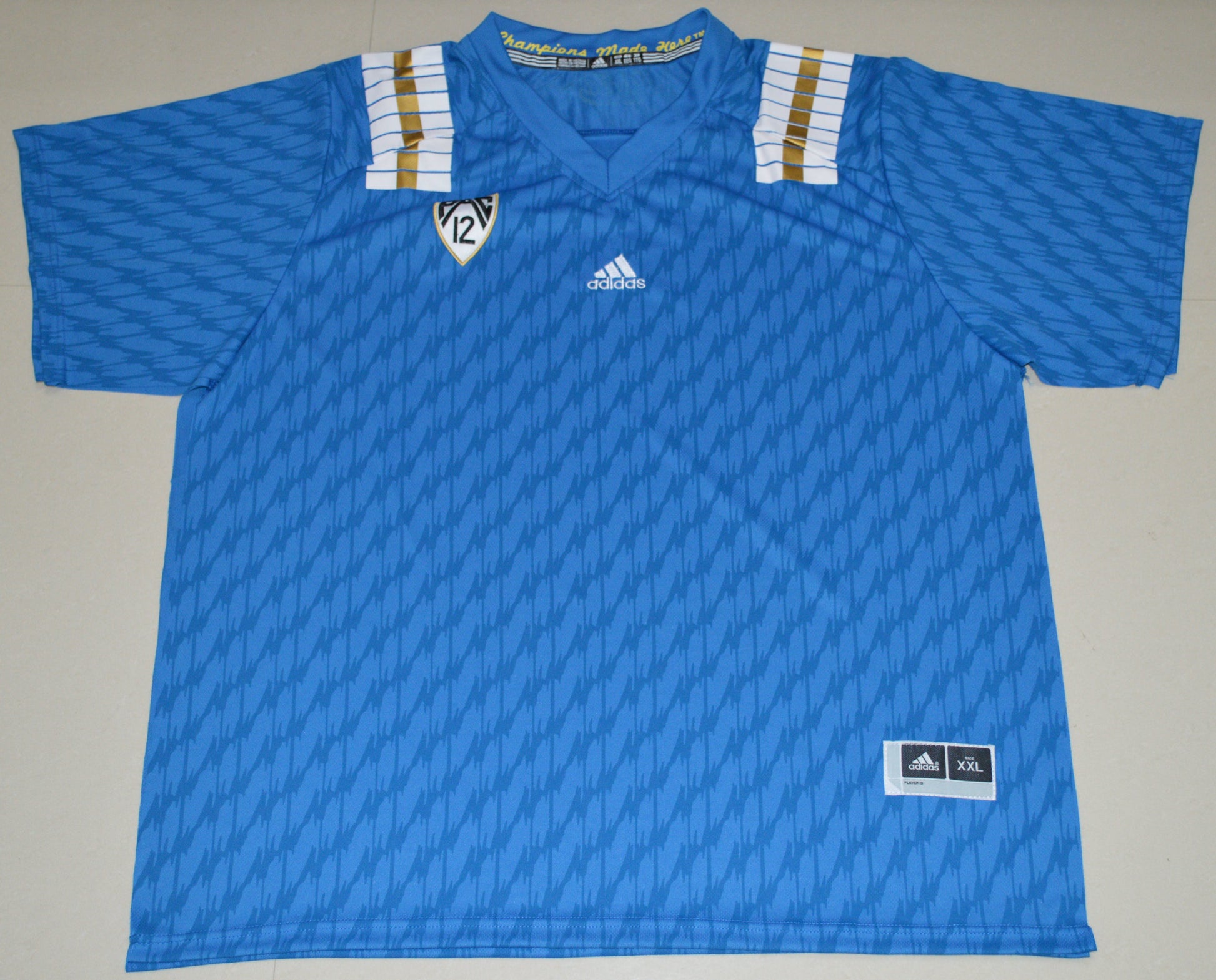UCLA Blank Blue Front College Football Jersey football jersey product view 1