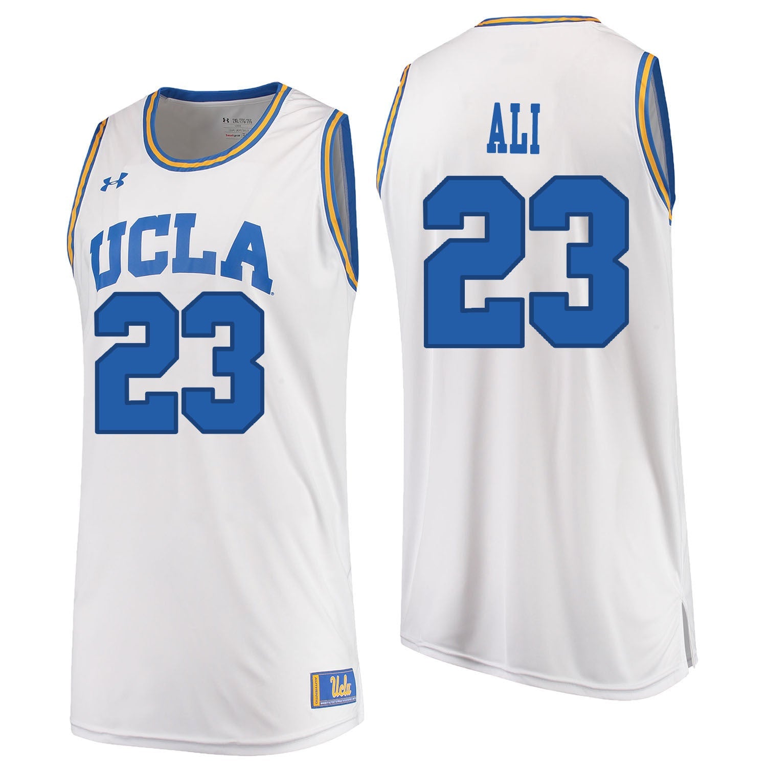 UCLA UA ALI 23 White College Football Jersey football jersey product view 1