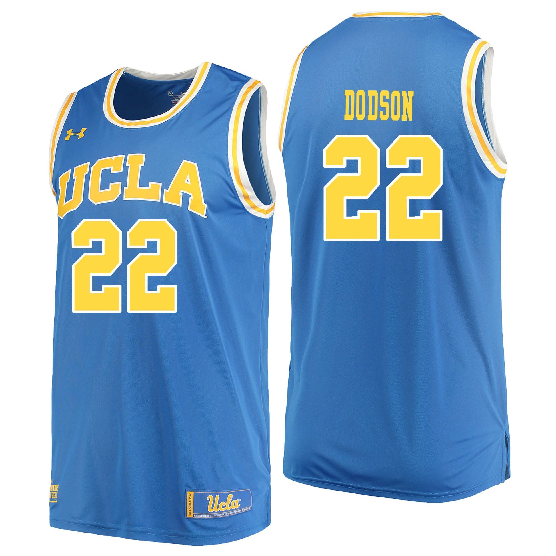 UCLA UA DODSON 22 Blue College Football Jersey football jersey product view 1