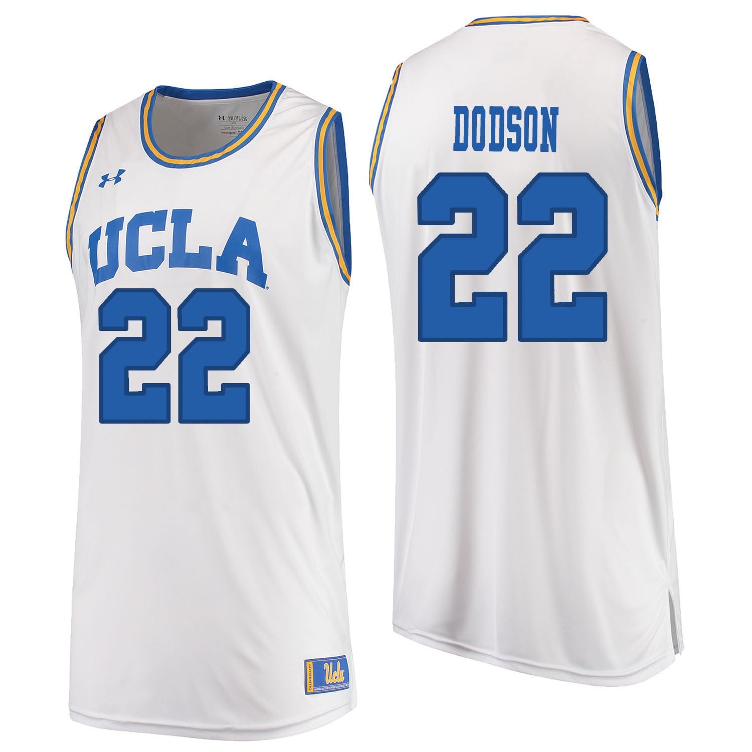 UCLA UA DODSON 22 White College Football Jersey football jersey product view 1