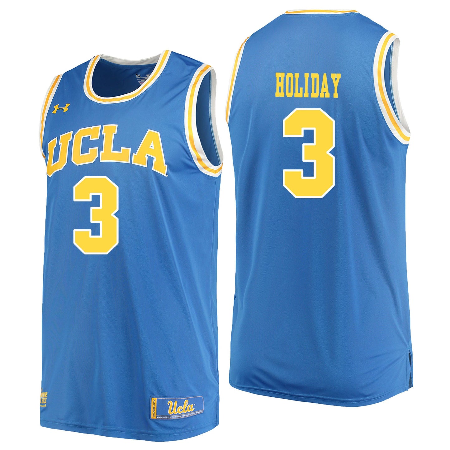 UCLA UA HOLIDAY 3 Blue College Football Jersey football jersey product view 1