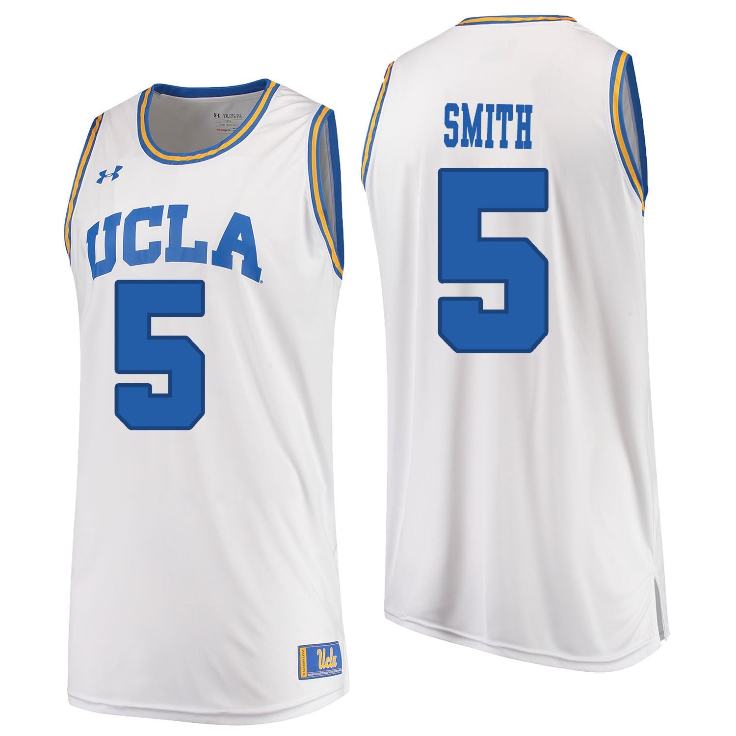 UCLA UA SMITH 5 White College Football Jersey football jersey product view 1