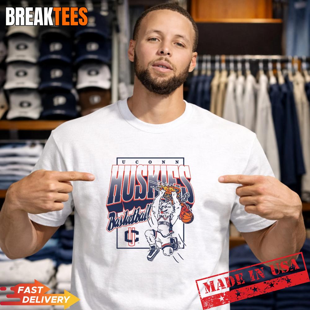 UConn Huskies Basketball Slam Dunk Jonathan Tee Unisex T-shirt, Sweatshirt, Hoodie, Long Sleeve Tee - T-Shirt, Sweatshirt, Hoodie