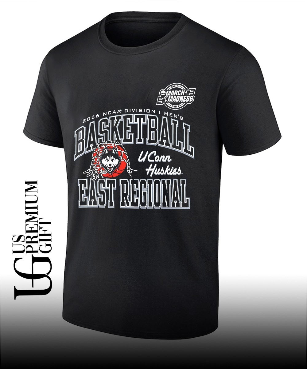 UConn Huskies basketball NCAA Division I March Madness East Regional 2026 shirt Unisex T-shirt, Sweatshirt, Hoodie, Long Sleeve Tee - T-Shirt, Sweatshirt, Hoodie