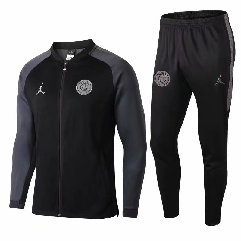 UEFA GREY SLEEVE LONG ZIP TRAINING SUIT Soccer Jersey sports jersey product view 1