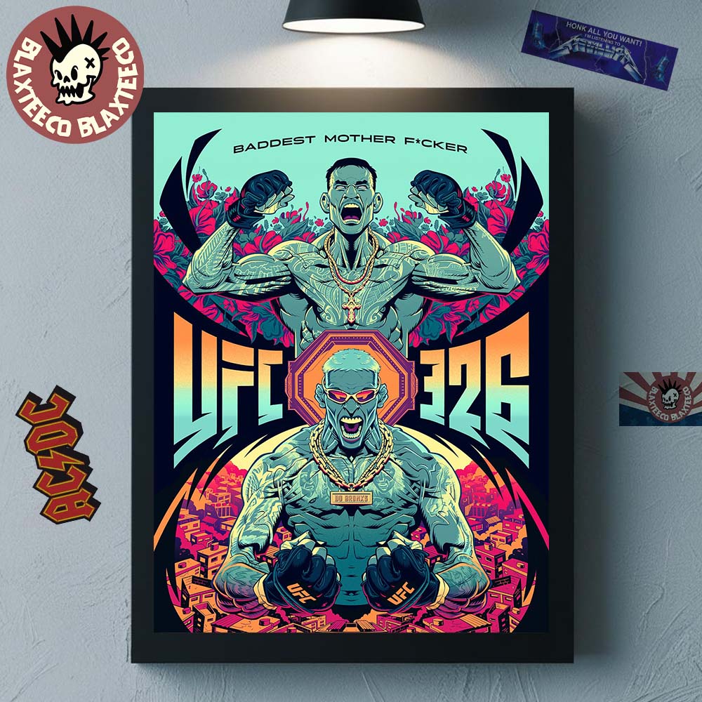 UFC 326 Holloway VS Oliveira 2 On March 7 2026 At T-Mobile Arena Home Decor Poster Canvas Unisex T-shirt, Sweatshirt, Hoodie, Long Sleeve Tee - T-Shirt, Sweatshirt, Hoodie