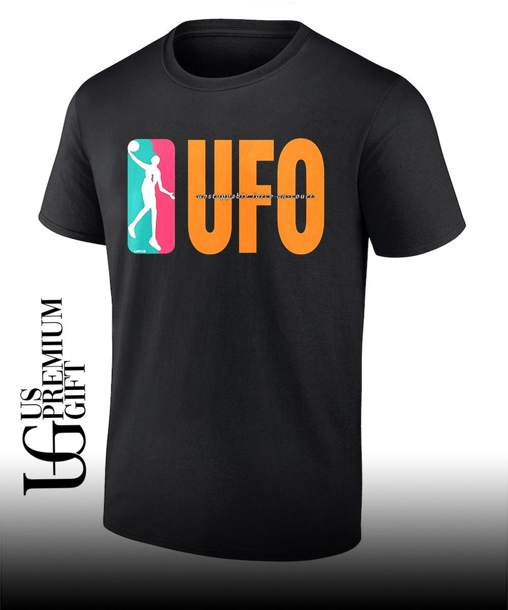 UFO X San Antonio Spurs Unstoppable Force On Court logo shirt Unisex T-shirt, Sweatshirt, Hoodie, Long Sleeve Tee - T-Shirt, Sweatshirt, Hoodie