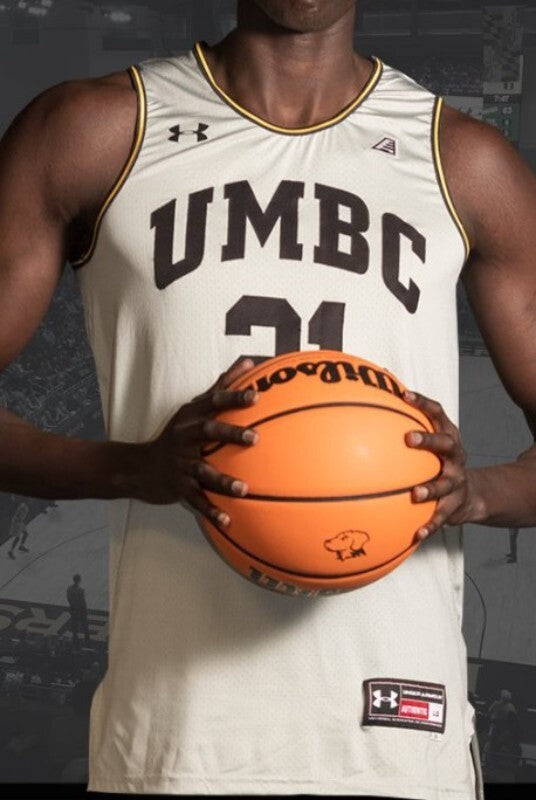 UMBC Retrievers 2022-23 Home College Football Jersey football jersey product view 1