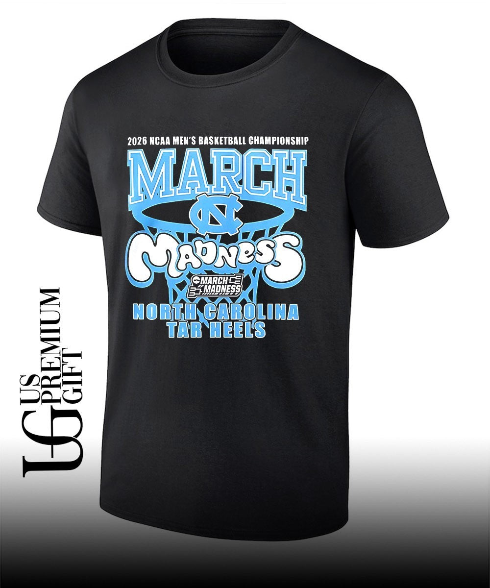 UNC Tar Heels 2026 March Madness NCAA Mens Basketball Championship shirt Unisex T-shirt, Sweatshirt, Hoodie, Long Sleeve Tee - T-Shirt, Sweatshirt, Hoodie