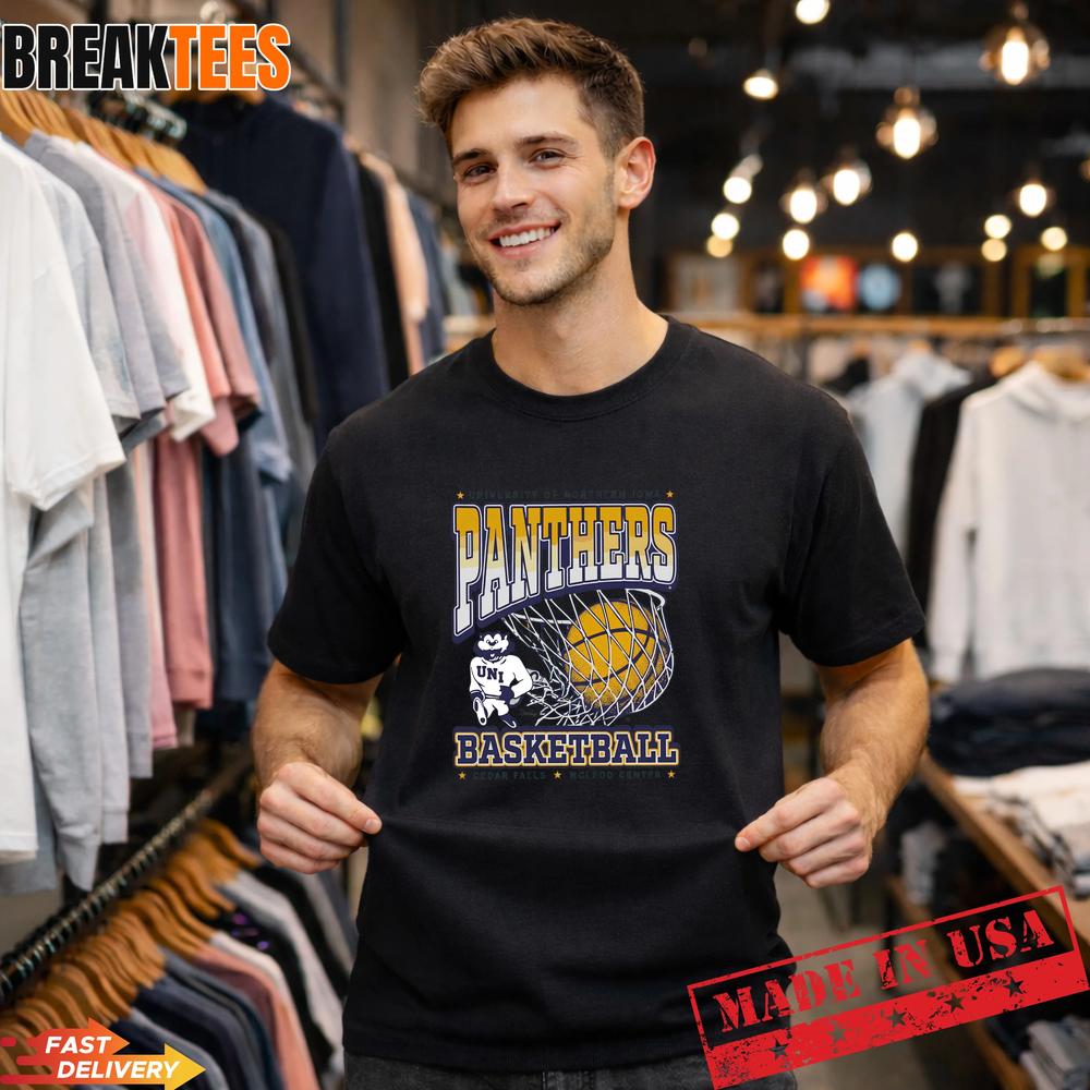 UNI Panthers Basketball Vintage Fan T-Shirt Unisex T-shirt, Sweatshirt, Hoodie, Long Sleeve Tee - T-Shirt, Sweatshirt, Hoodie