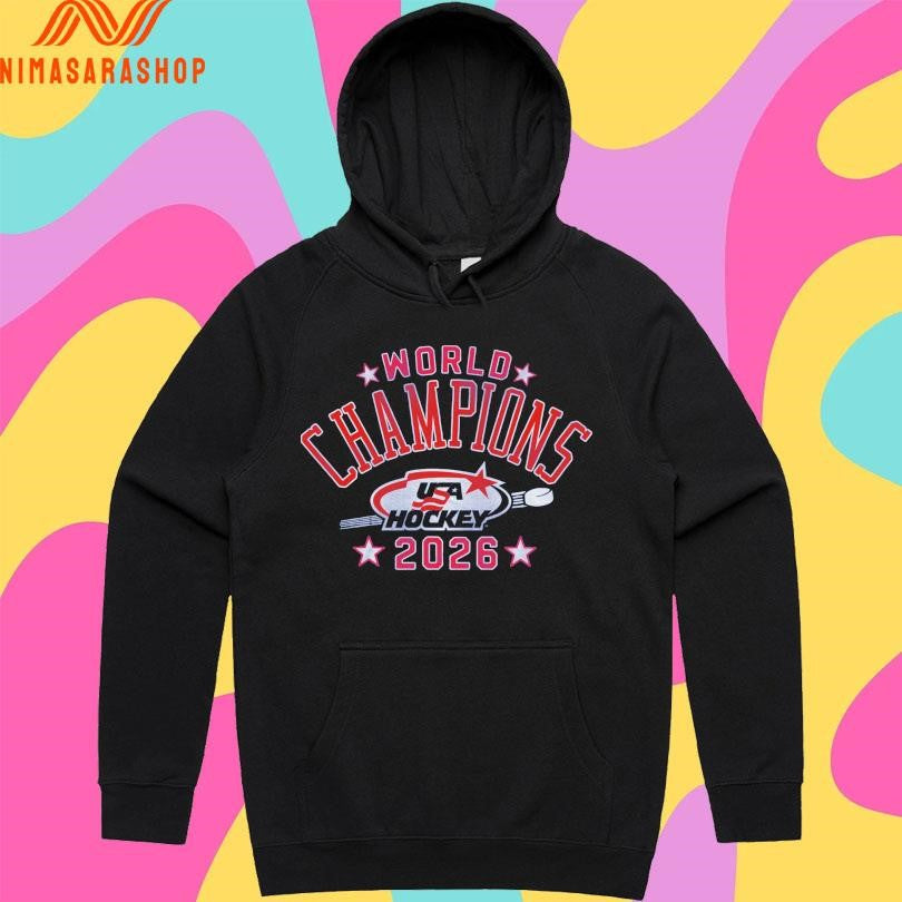 USA Hockey 2026 World Champions - Adult & Kids T-Shirts, Sweatshirts & Hoodies apparel design preview 2