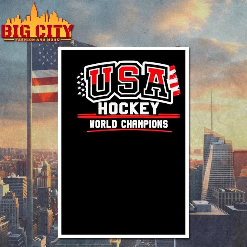 U.S.A Hockey World Champions 2026 - Adult & Kids T-Shirts, Sweatshirts & Hoodies apparel design preview 4