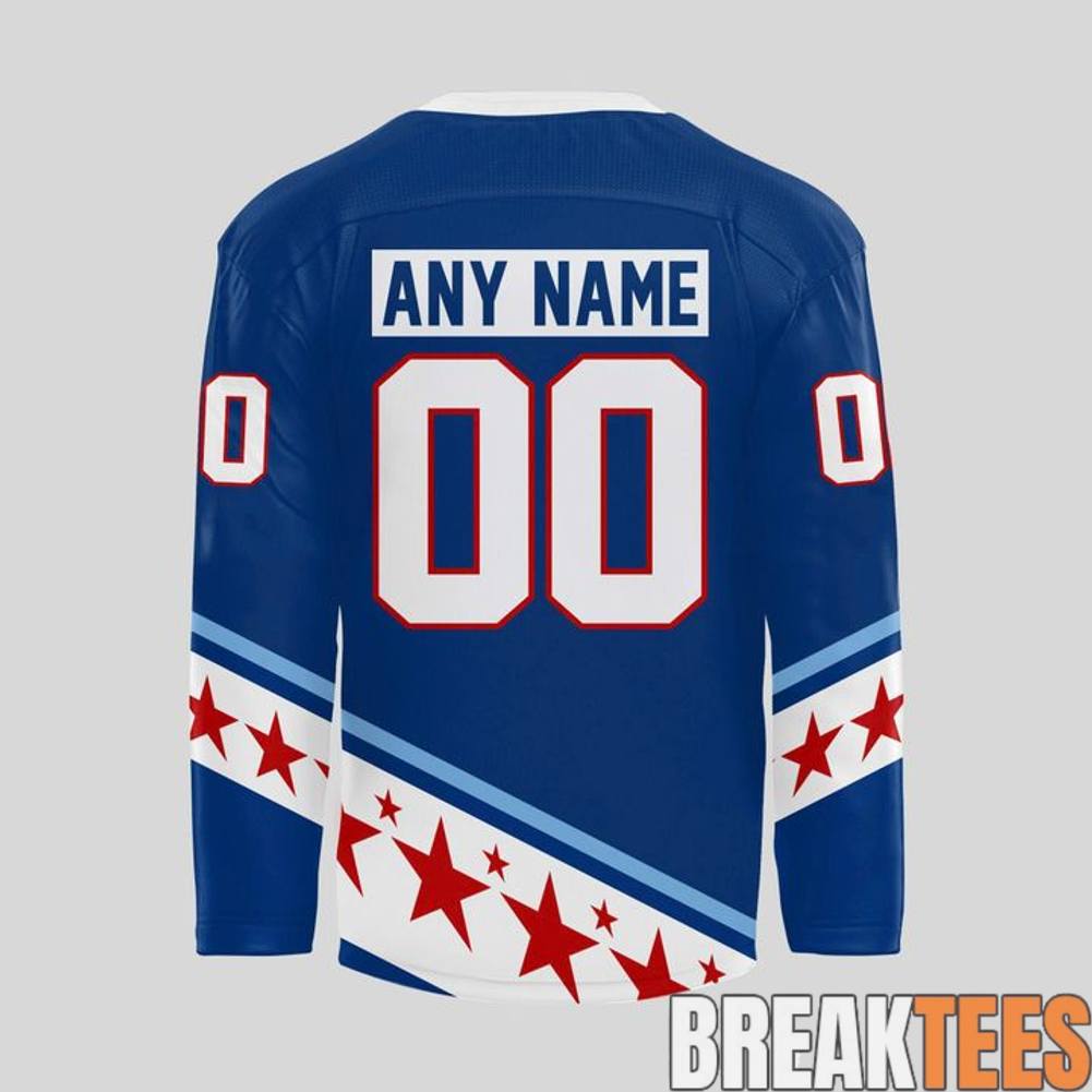 USA Hockey x Chipotle All American Game Hockey Jersey – Blue hockey jersey product view 3