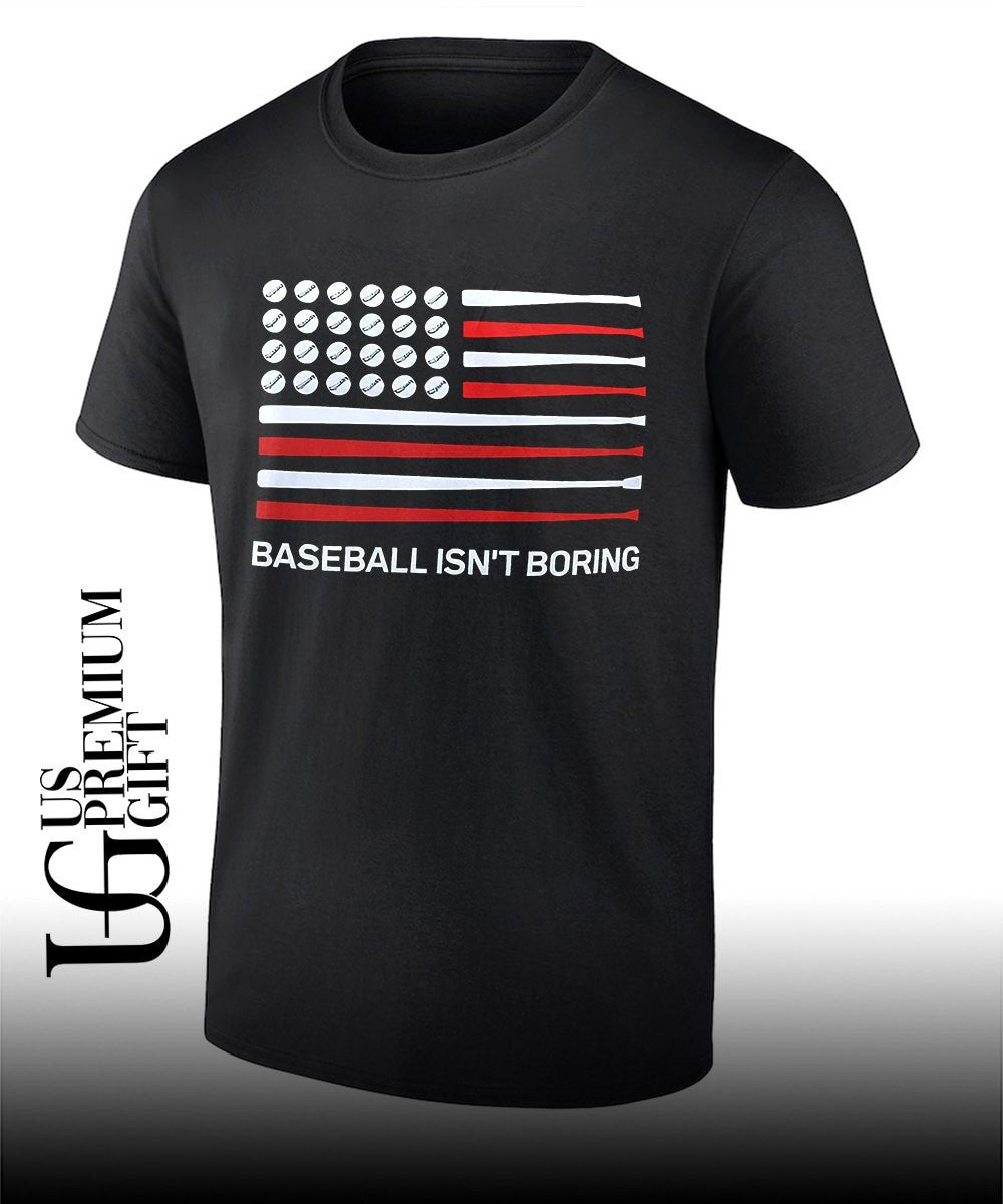 USA flag baseball isnt boring shirt Unisex T-shirt, Sweatshirt, Hoodie, Long Sleeve Tee - T-Shirt, Sweatshirt, Hoodie