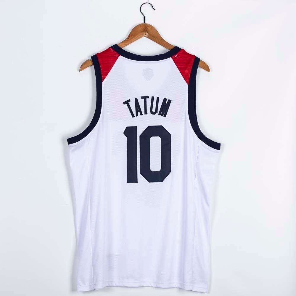 USA 2021 Summer Olympics 10 Jayson Tatum 2021 Olympics Edition Style 2 Basketball Jersey basketball jersey product view 1