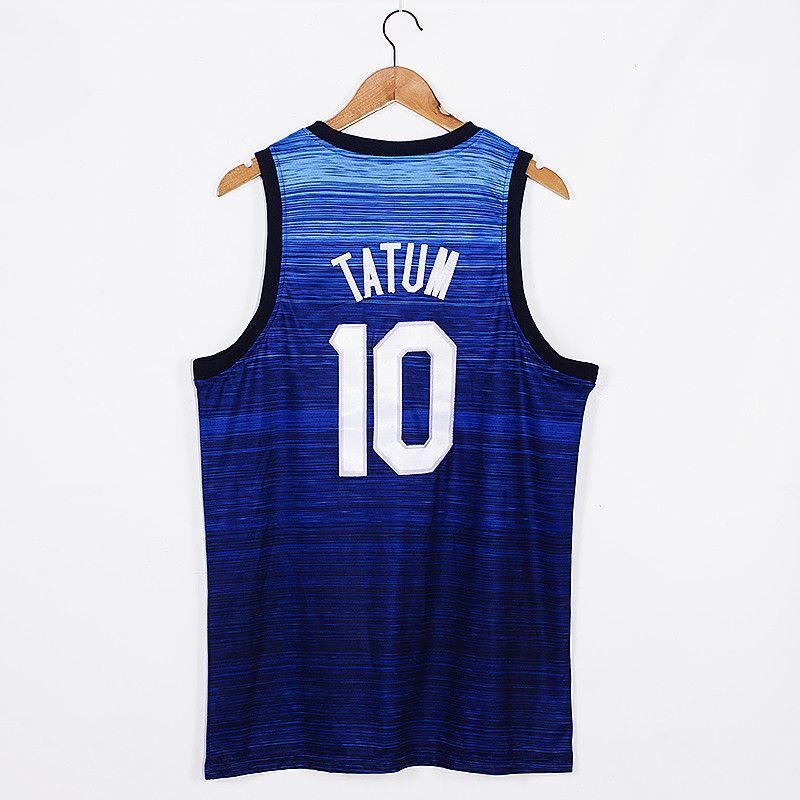 USA 2021 Summer Olympics 10 Jayson Tatum 2021 Olympics Edition Style 6 Basketball Jersey basketball jersey product view 1