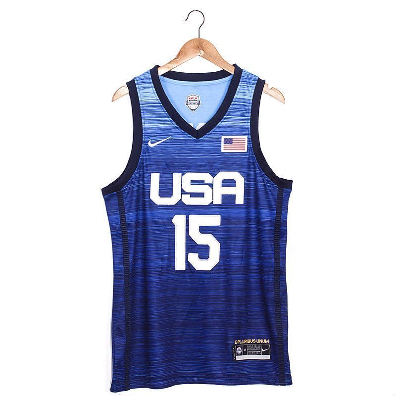 USA 2021 Summer Olympics 15 Devin Booker 2021 Olympics Edition Style 6 Basketball Jersey basketball jersey product view 1