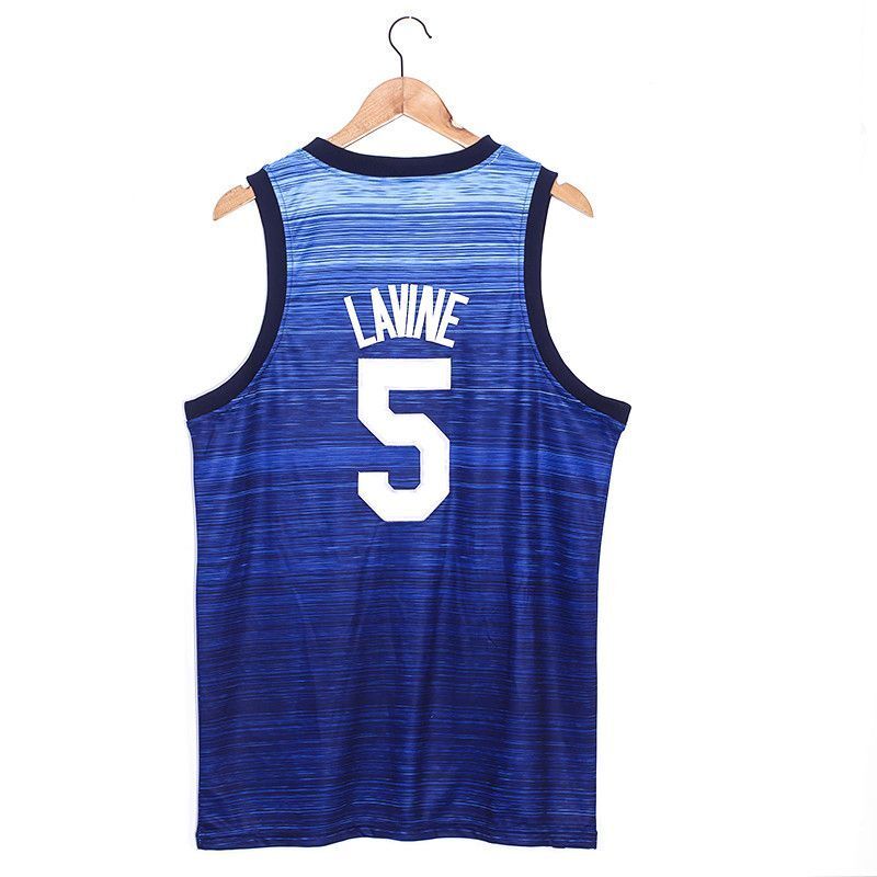 USA 2021 Summer Olympics 5 Zach LaVine 2021 Olympics Edition Style 2 Basketball Jersey basketball jersey product view 1
