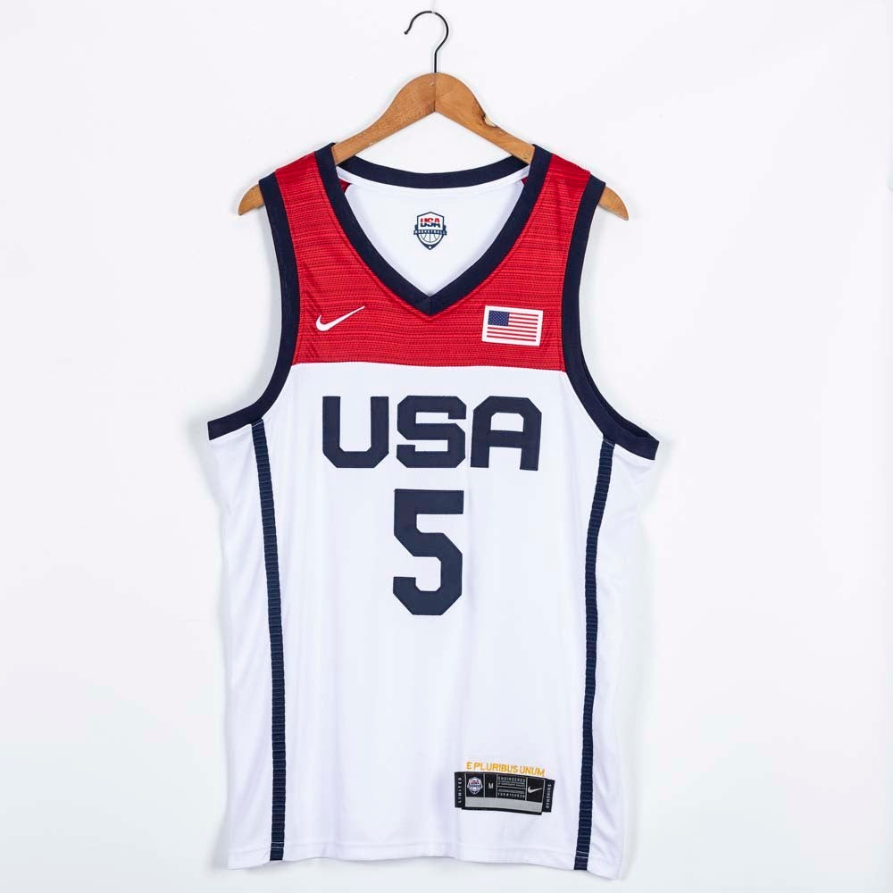 USA 2021 Summer Olympics 5 Zach LaVine 2021 Olympics Edition Style 5 Basketball Jersey basketball jersey product view 1