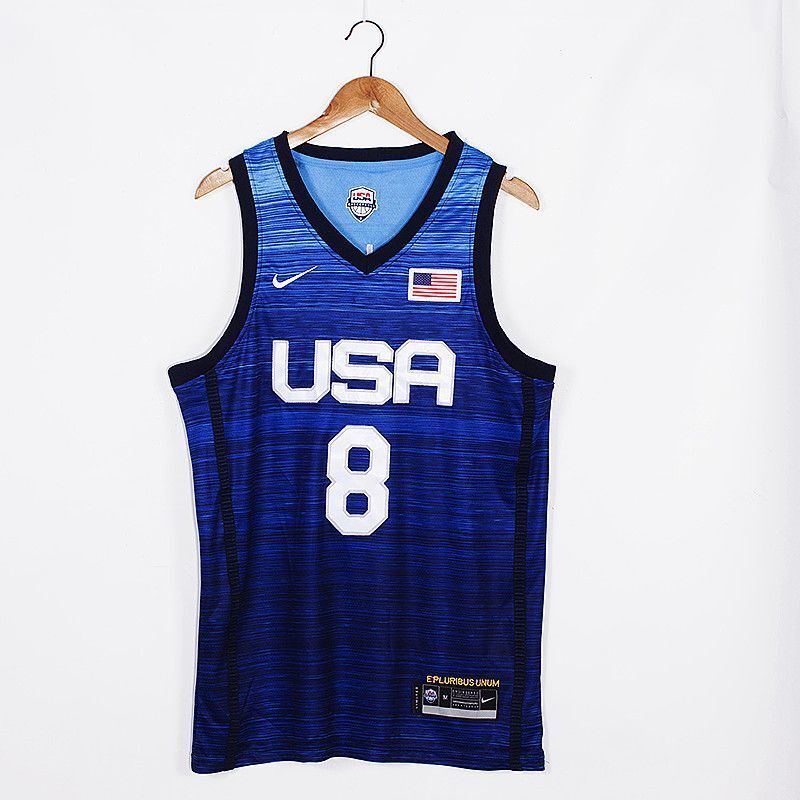 USA 2021 Summer Olympics 8 Khris Middleton 2021 Olympics Edition Style 4 Basketball Jersey basketball jersey product view 1