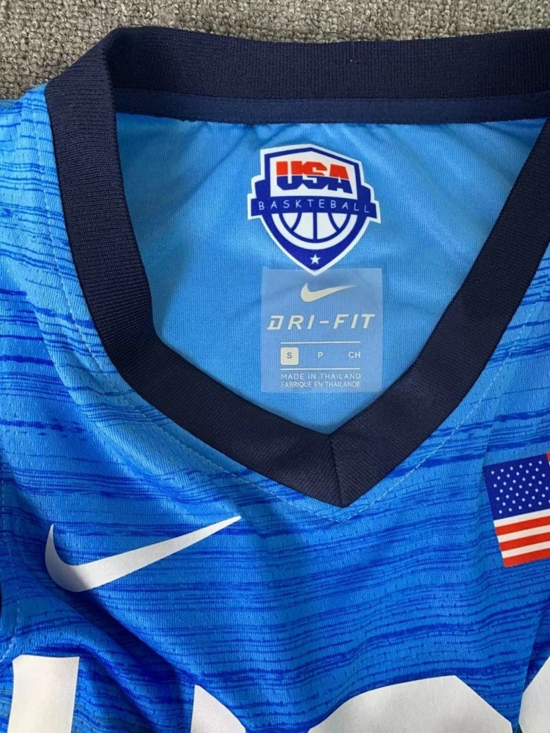 USA Dream Team 14 #7 Durant Tokyo Olympics Team USA Blue Style 3 Basketball Jersey basketball jersey product view 1
