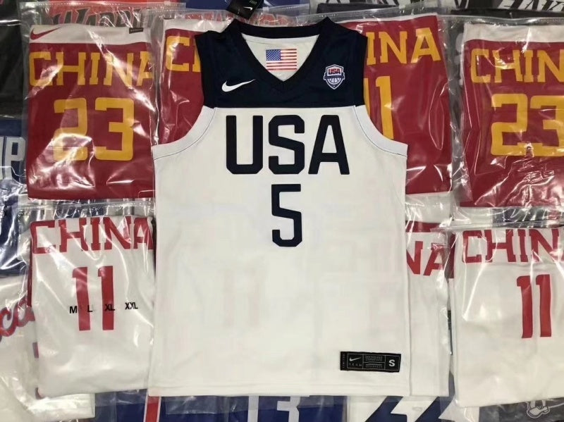 USA World Cup Team USA Style 7 Basketball Jersey basketball jersey product view 1