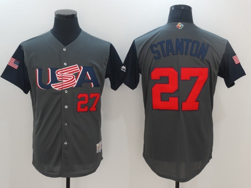 USA #27 Stanton Adult Style 2 Baseball Jersey baseball jersey product view 1