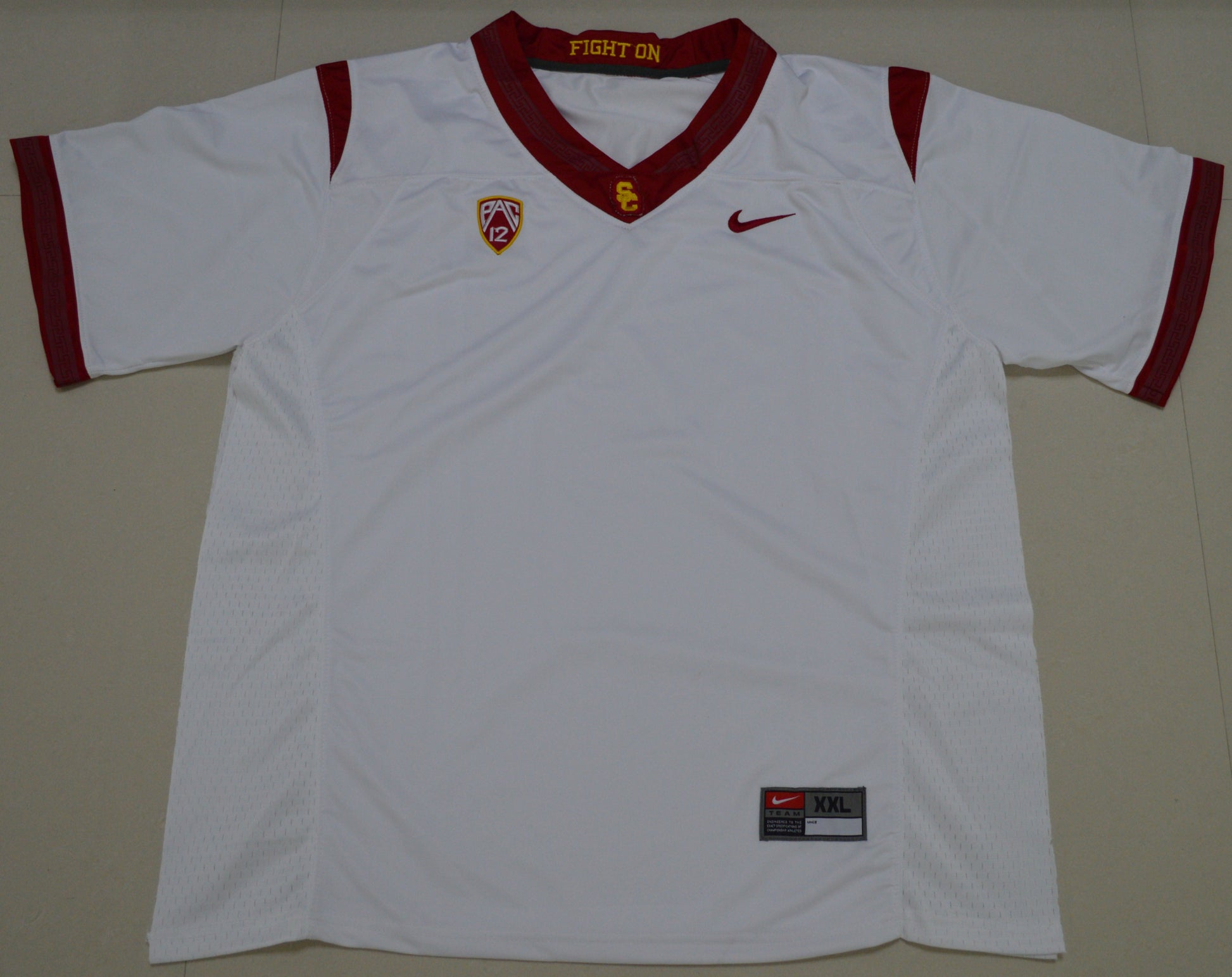 USC 2016 Blank White Front College Football Jersey football jersey product view 1