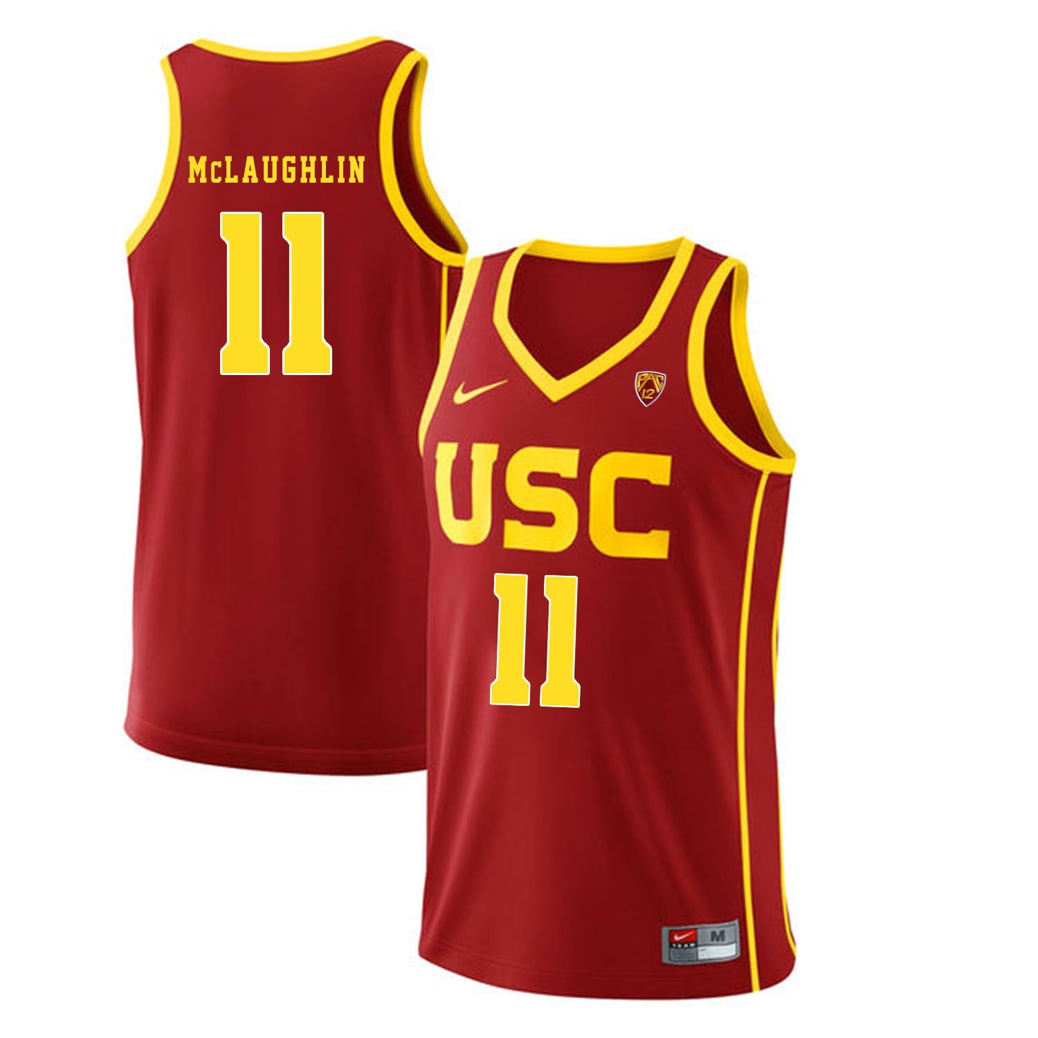 USC McLaughlin 11 Red Basketball College Football Jersey football jersey product view 1