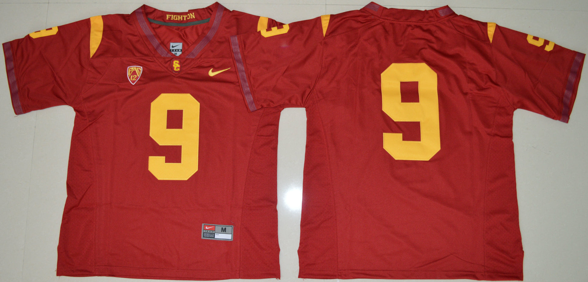 USC Red Custom 2016 College Football Jersey football jersey product view 1