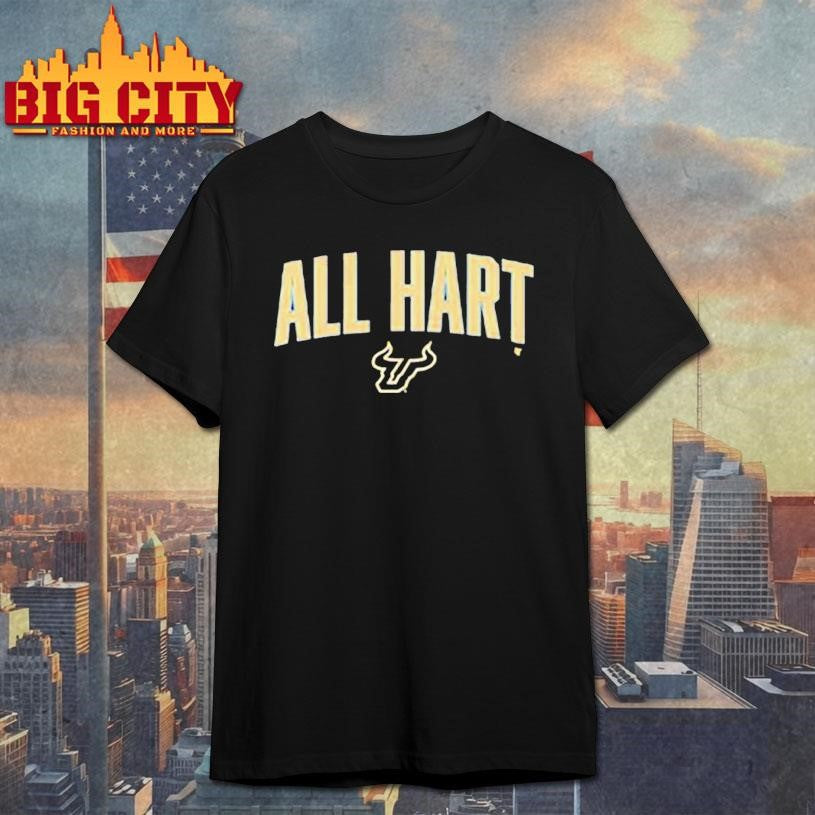 USF Football All Hart shirt Unisex T-shirt, Sweatshirt, Hoodie, Long Sleeve Tee - T-Shirt, Sweatshirt, Hoodie