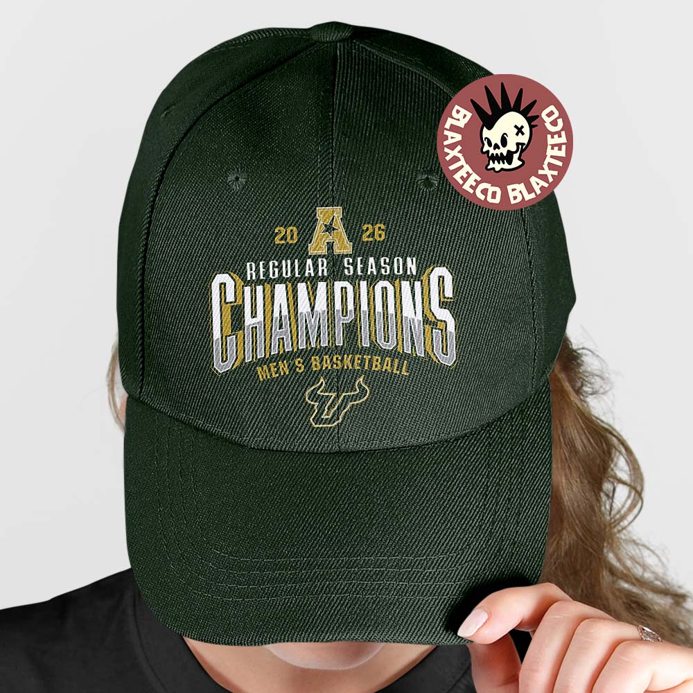 USF South Florida Bulls Mens Basketball 2025 2026 ACC Regular Season Champions Locker Room Green Cap Hat Snapback - T-Shirt, Sweatshirt, Hoodie