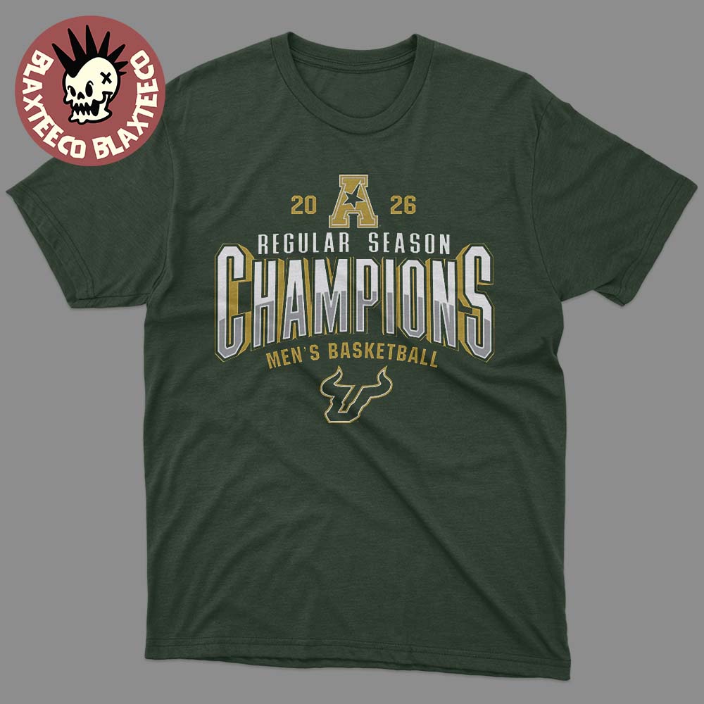 USF South Florida Bulls Mens Basketball 2025 2026 ACC Regular Season Champions Locker Room Green T-Shirt - T-Shirt, Sweatshirt, Hoodie