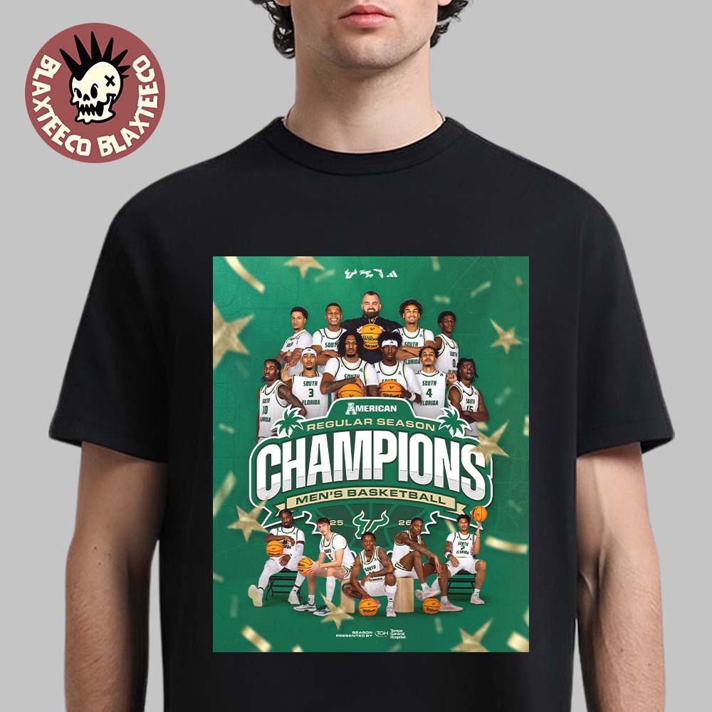 USF South Florida Bulls Mens Basketball 2025 2026 ACC Regular Season Champions T-Shirt Unisex T-shirt, Sweatshirt, Hoodie, Long Sleeve Tee - T-Shirt, Sweatshirt, Hoodie