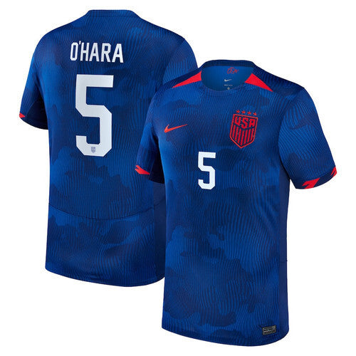 USWNT #5 Kelley O'Hara 2023 Away Men Jersey - Royal Soccer Jersey sports jersey product view 1