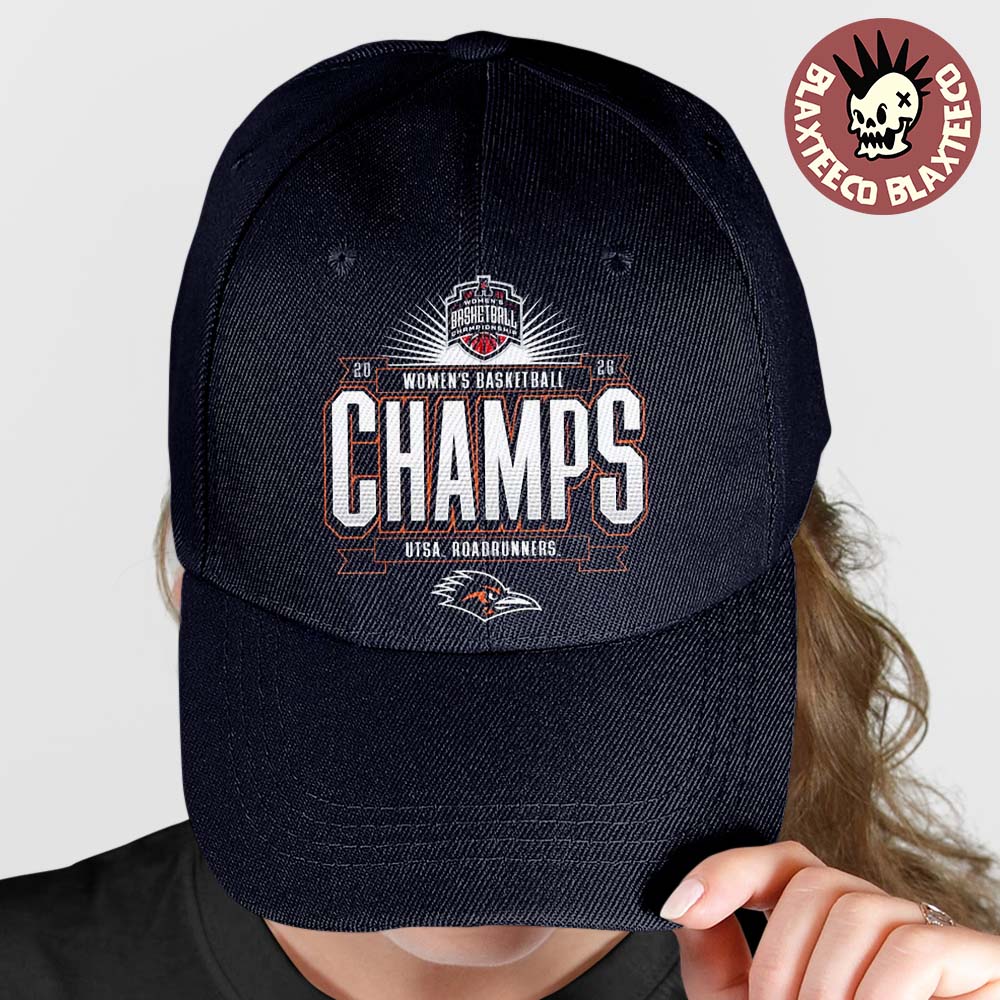 UTSA Roadrunners 2026 American Conference Womens Basketball Tournament Champions Locker Room Cap Hat Snapback - T-Shirt, Sweatshirt, Hoodie