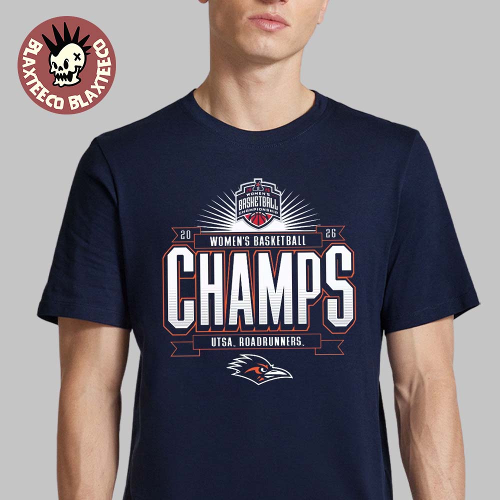 UTSA Roadrunners 2026 American Conference Womens Basketball Tournament Champions Locker Room T-Shirt - T-Shirt, Sweatshirt, Hoodie