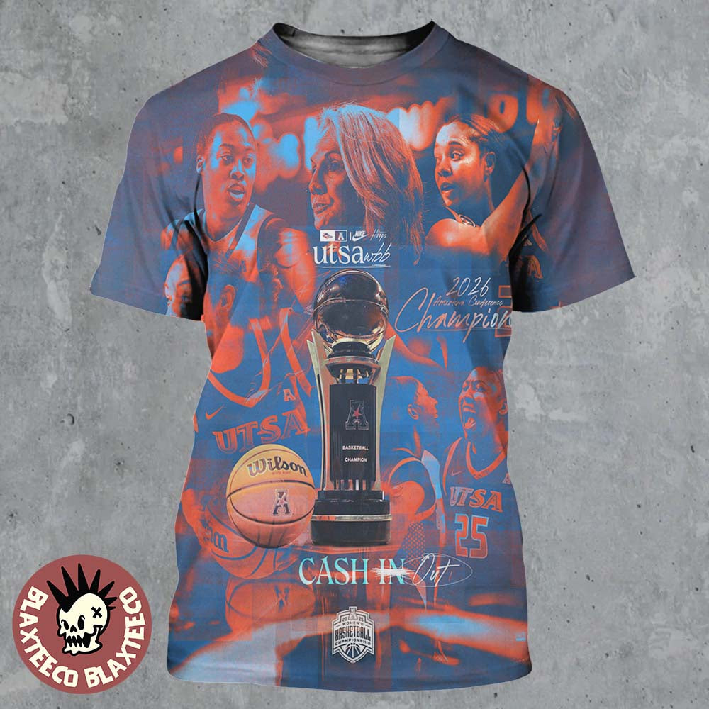 UTSA Roadrunners Womens Basketball 2026 American Conference Tournament Champions All Over Print Shirt - T-Shirt, Sweatshirt, Hoodie